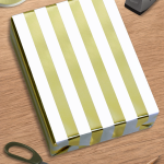 Gold/White Stripes