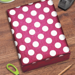 Raspberry White Dots