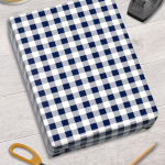 Blue Modern Gingham