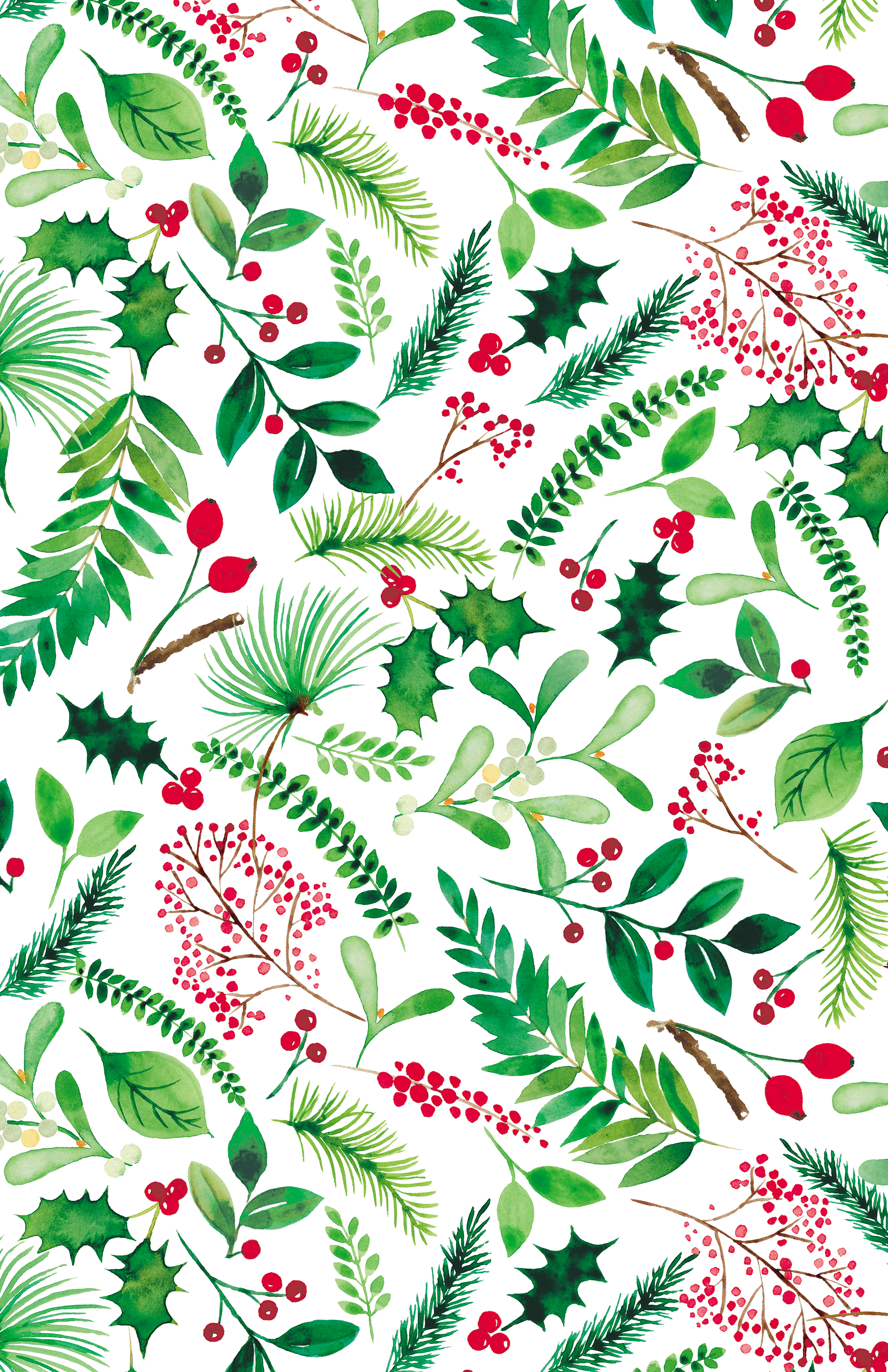 Watercolor Holly