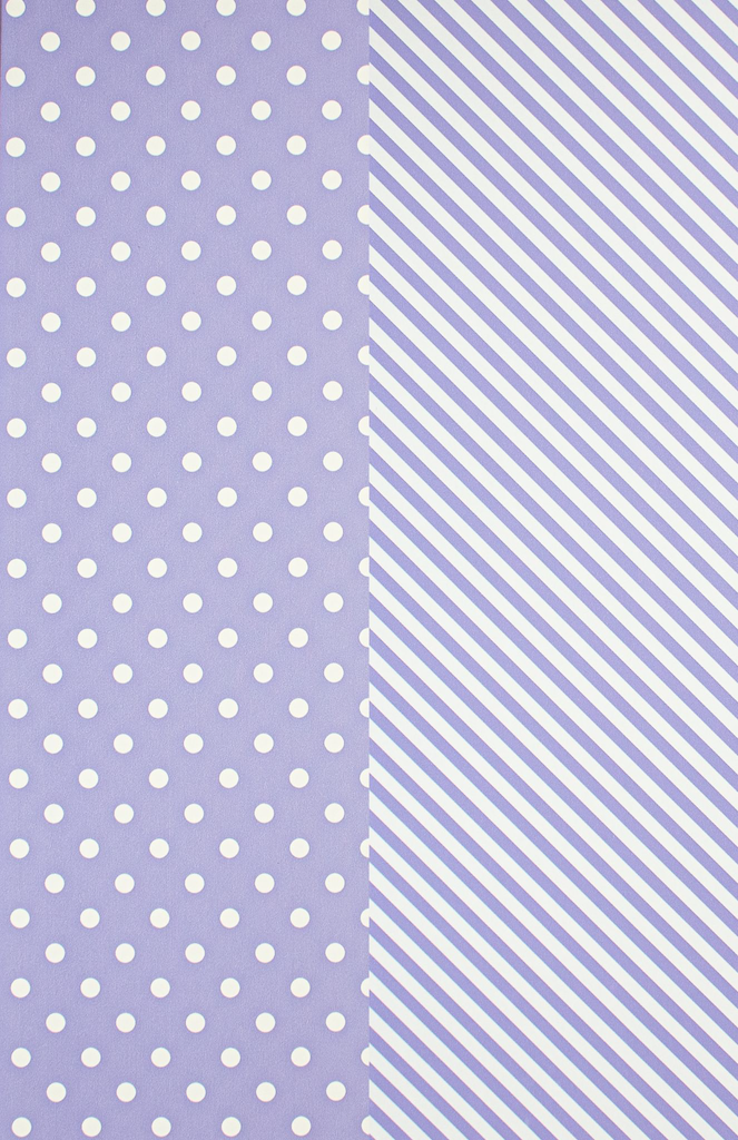 Lavender Dot & Stripe