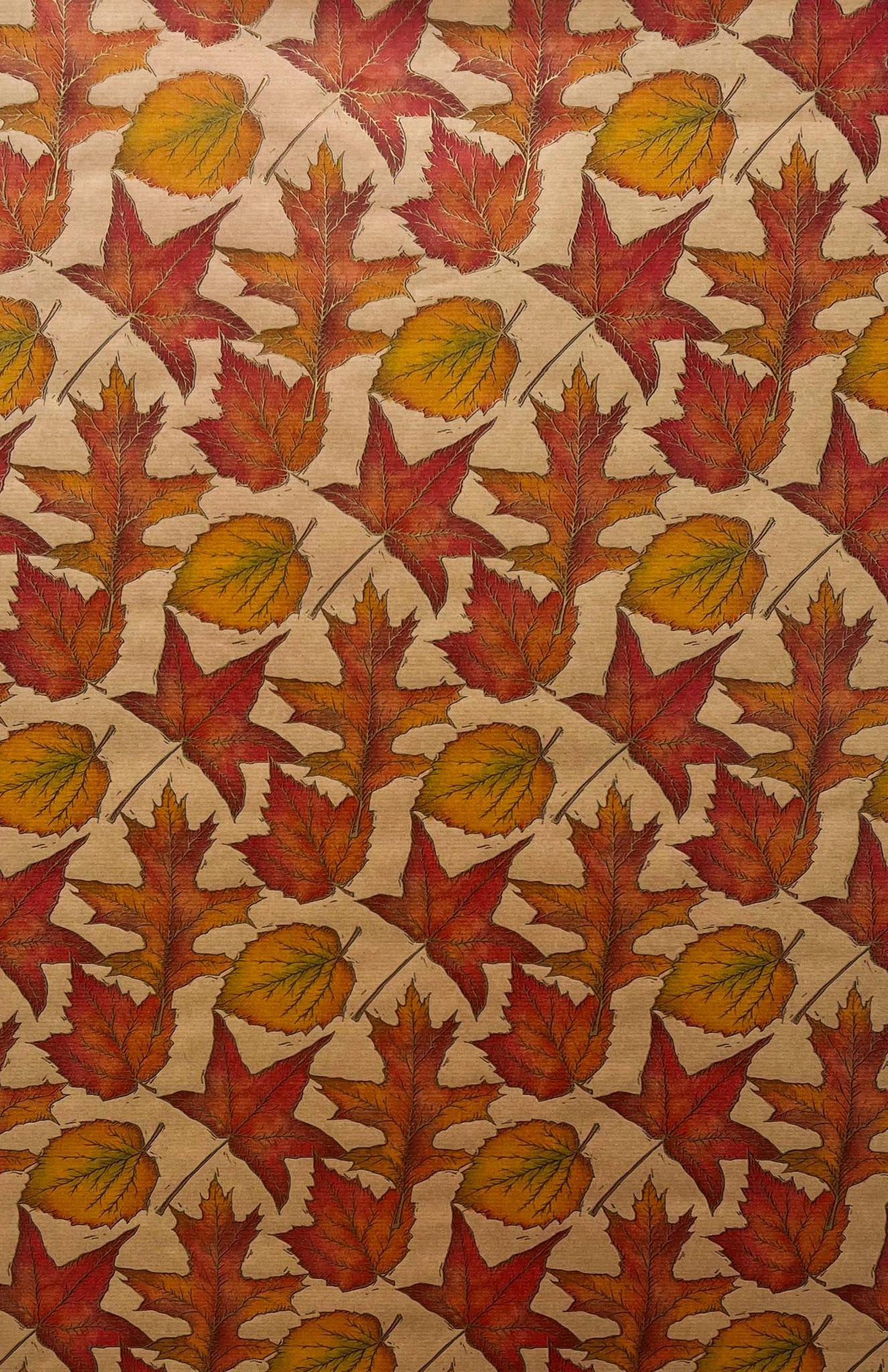 Leaves on Kraft